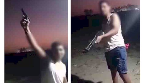 طالب يطلق الاعيرة النارية ٢٠٢٥ وابن عمه ينشر الفيديو والشرطة تقبض علي الاتنين بالشرقية