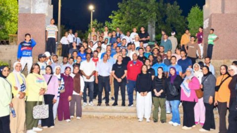 محافظ أسوان ورئيس الجامعة بشاركان في مبادرة الرياضة أمن قومي