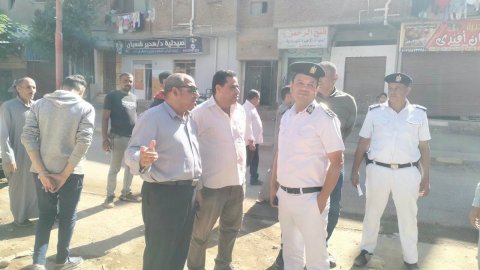 رفع 312 حالة إشغال في حملة مرافق مكبرة بمدينة الفشن ببني سويف