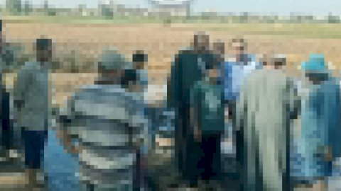 وكيل وزارة الزراعة بكفرالشيخ يقوم بجولة ميدانية لمتابعة شكاوى المزارعين